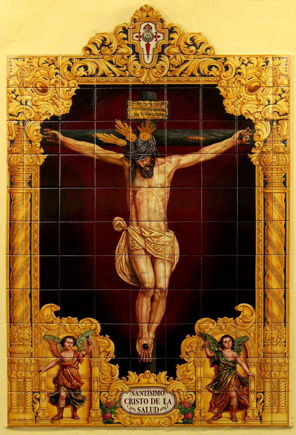 02798. Retablo cerámico. Cristo de la Salud. Sevilla.
