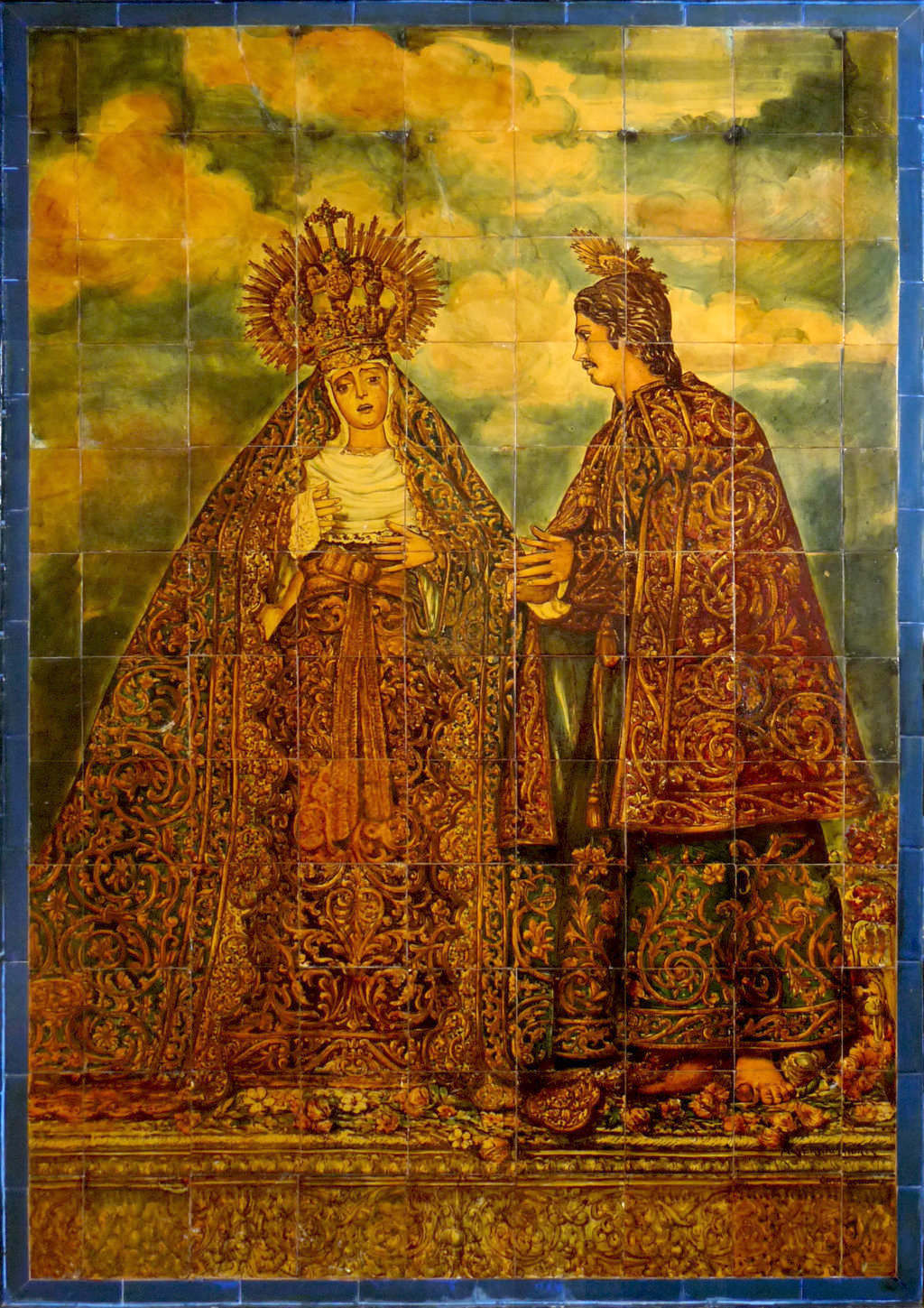 02824. Retablo cerámico. Virgen de la Concepción. Sevilla.