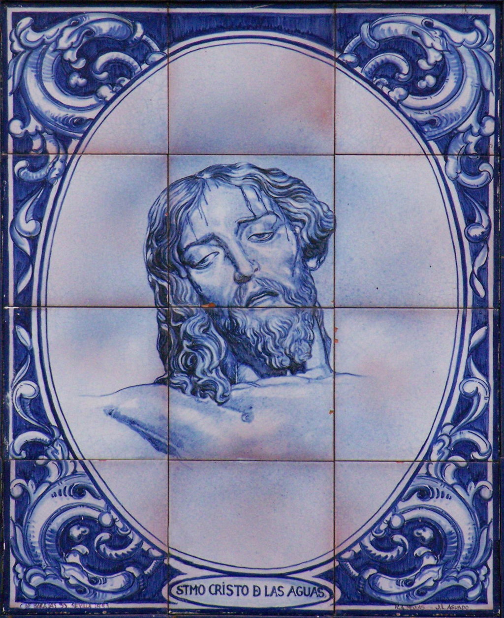 03042. Retablo cerámico. Cristo de las Aguas. Sevilla.