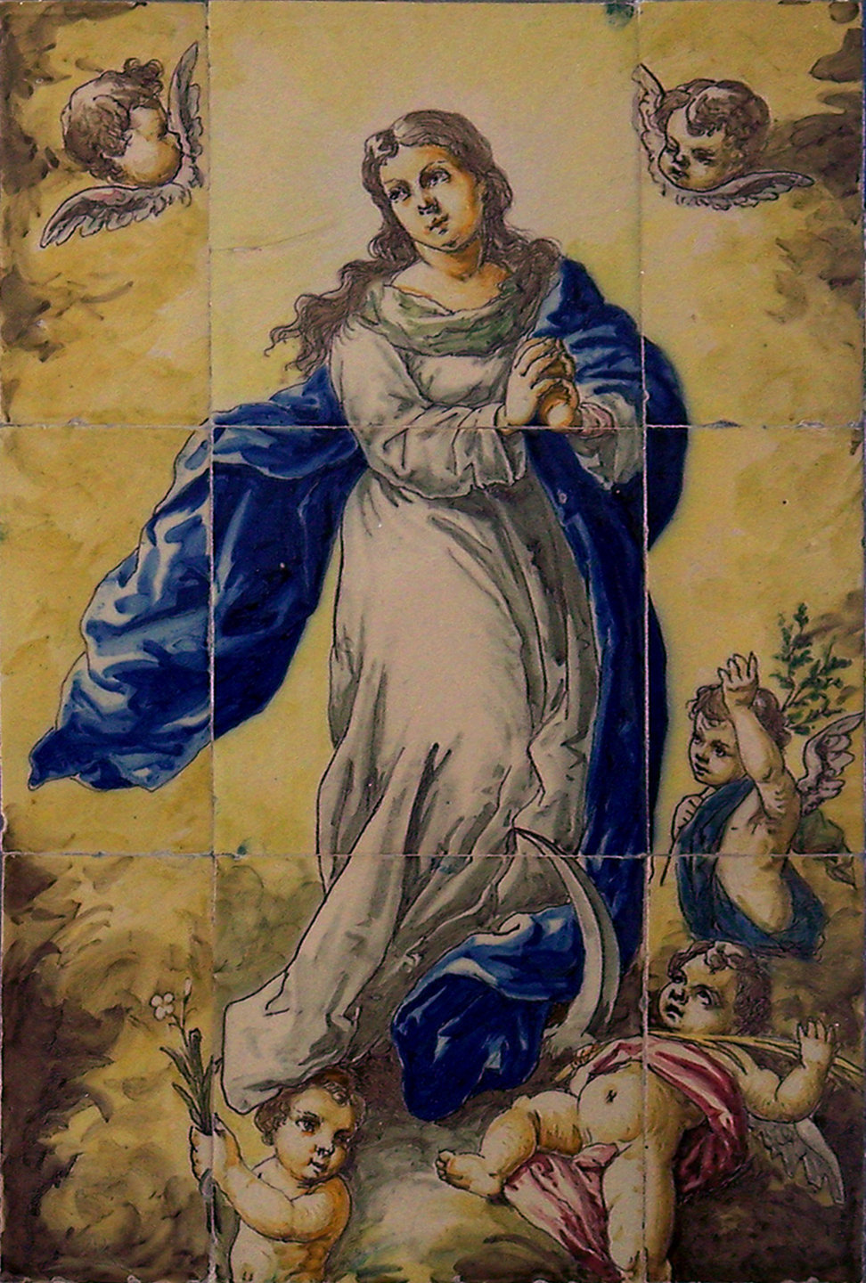 03070. Retablo cerámico. Inmaculada Concepción. Convento del Socorro. Sevilla.