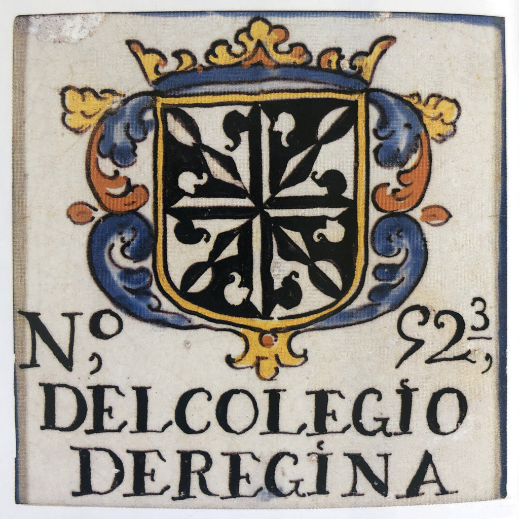 03191. Azulejo de censo del Colegio de Regina Angelorum. Museo de Bellas Artes. Sevilla.