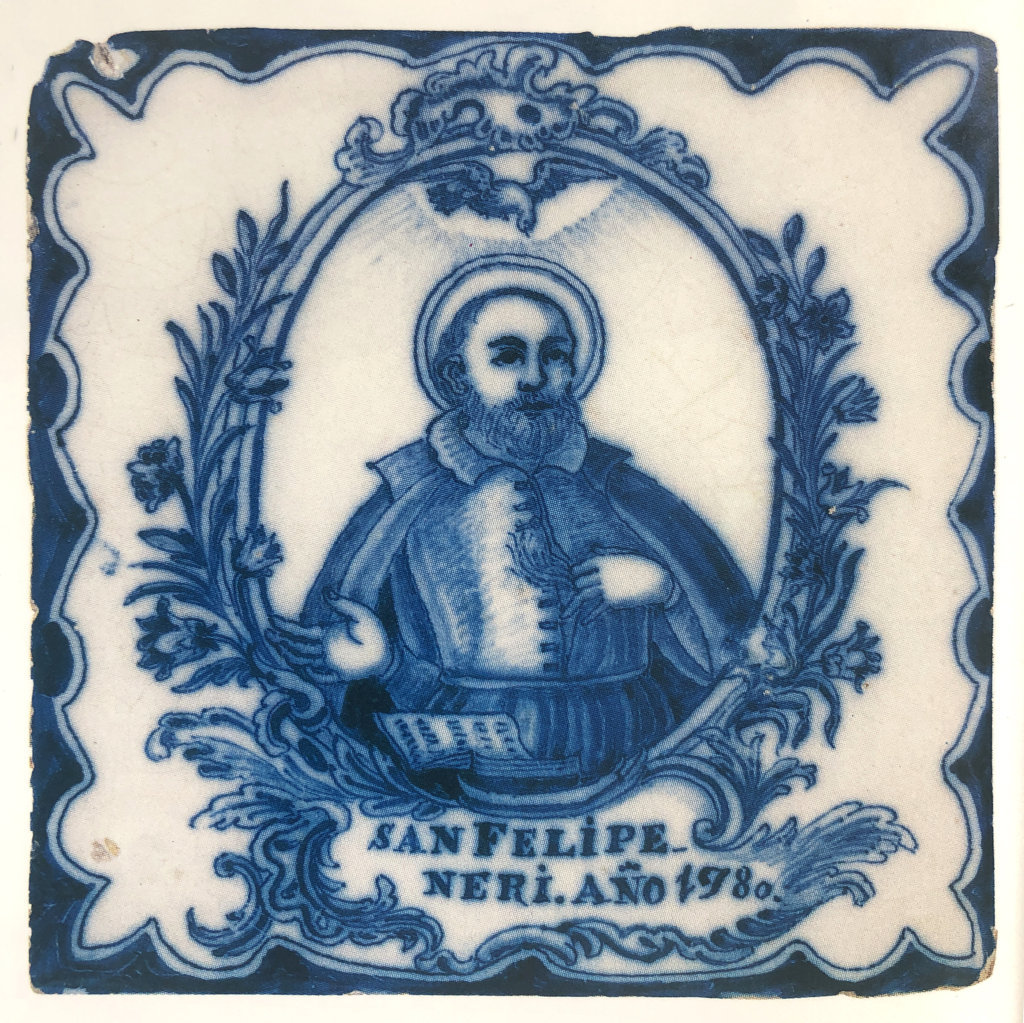 03194. Azulejo de censo del Oratorio de San Felipe Neri. Museo de Bellas Artes. Sevilla.