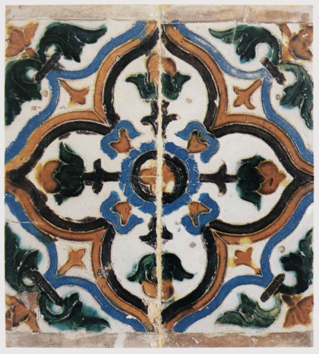 03237. Par de azulejos por tabla para techo. Museo de Bellas Artes. Sevilla.