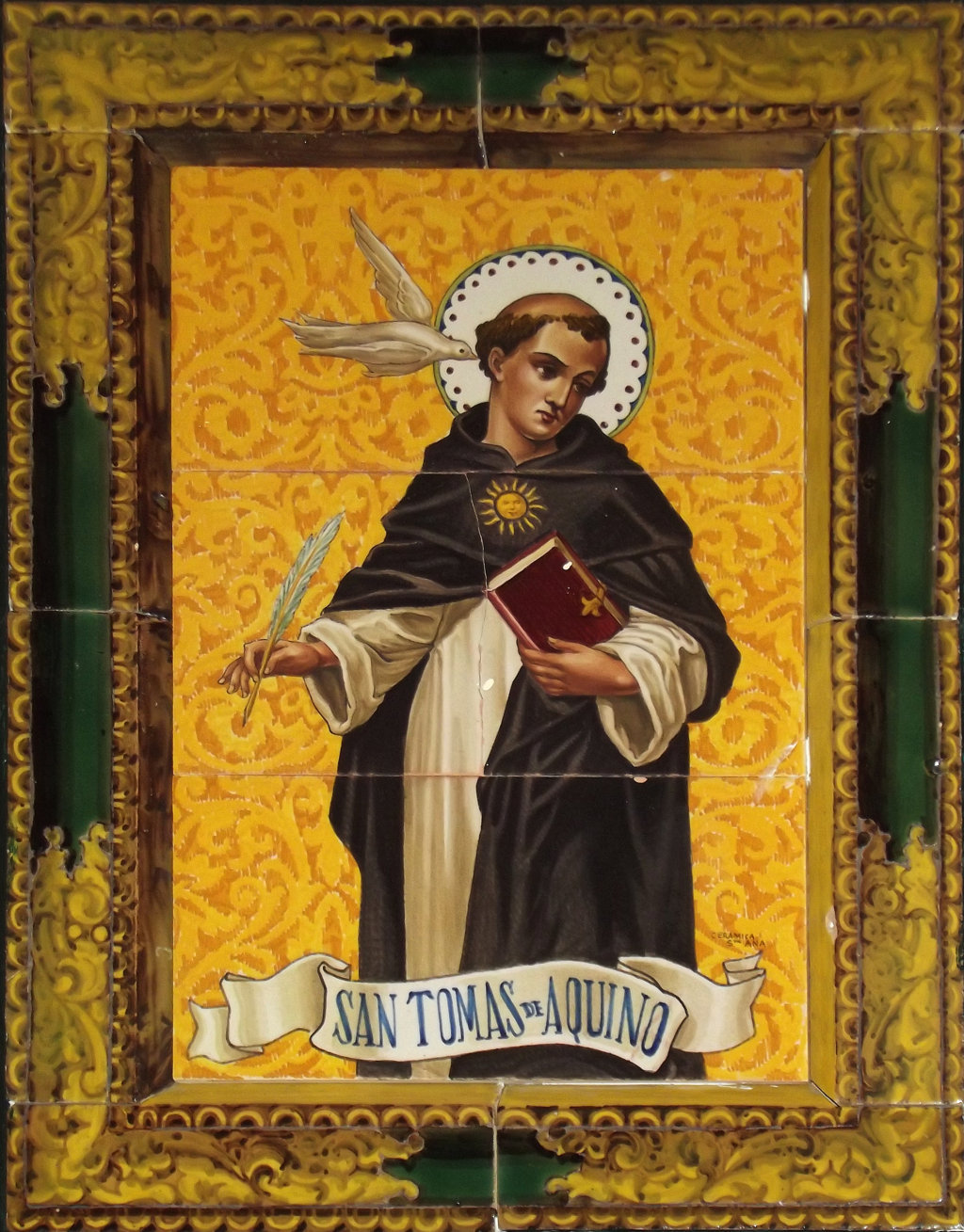 03261. Retablo Cerámico. Santo Tomás de Aquino. Sevilla.