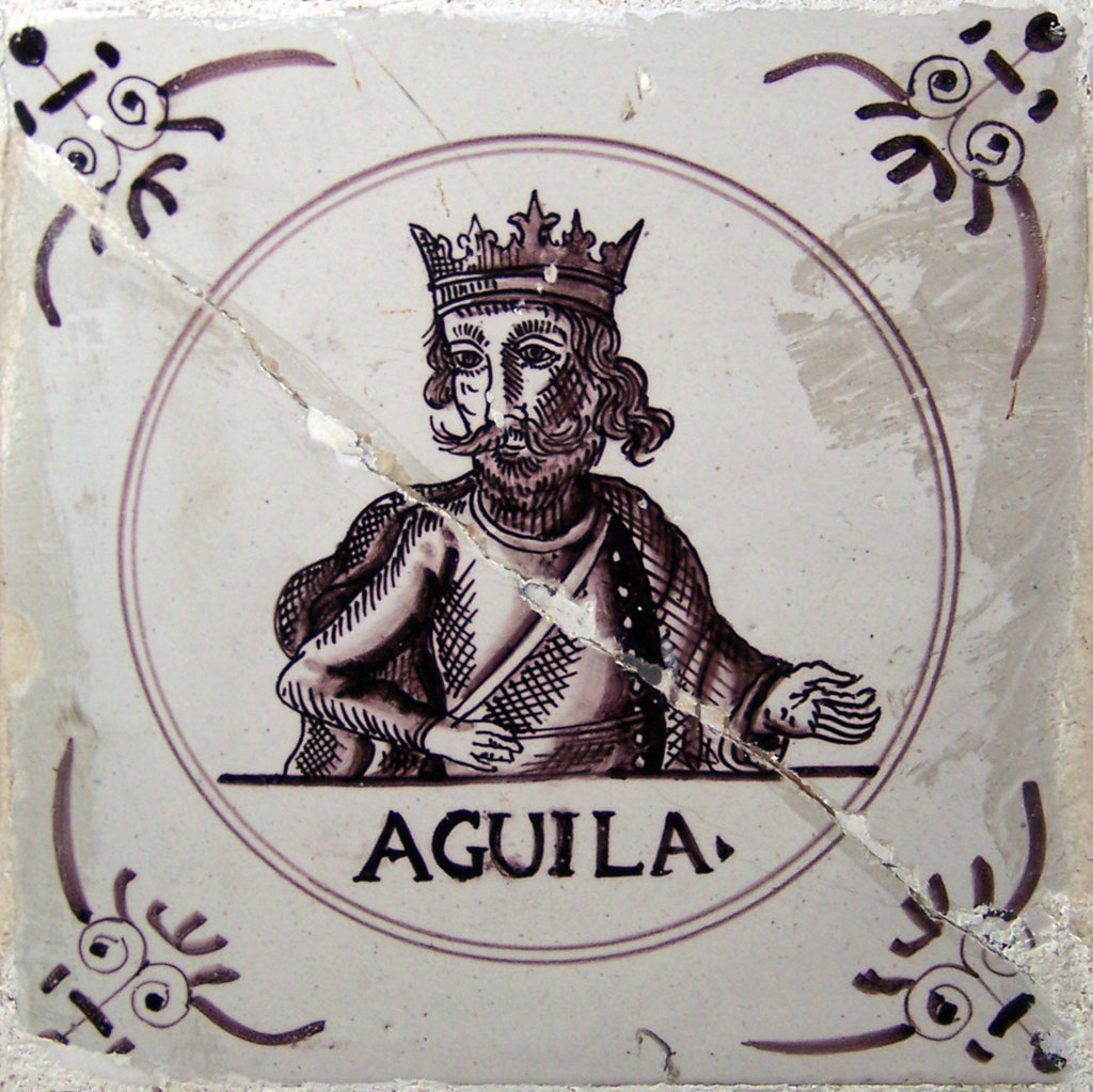 03311. Azulejos de personajes. Reyes godos. Agila (Aguila). Capilla del Nazareno de Santa María. Cádiz