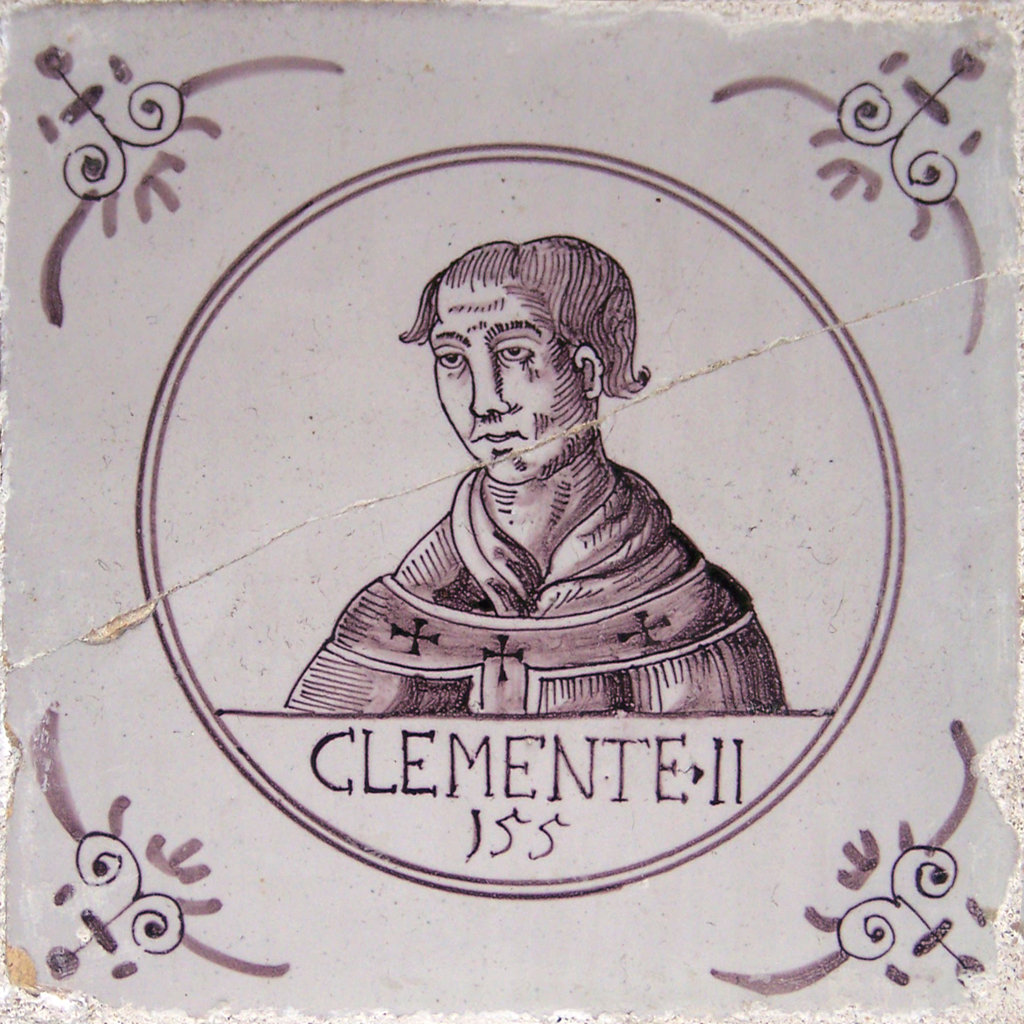 03356. Azulejos de personajes. Papas. Clemente II. Capilla del Nazareno de Santa María. Cádiz