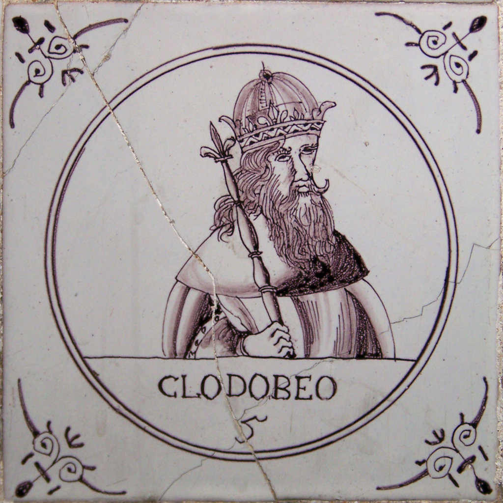 03387. Azulejos de personajes. Reyes de Francia. Clodoveo (Clodobeo). Capilla del Nazareno de Santa María. Cádiz.