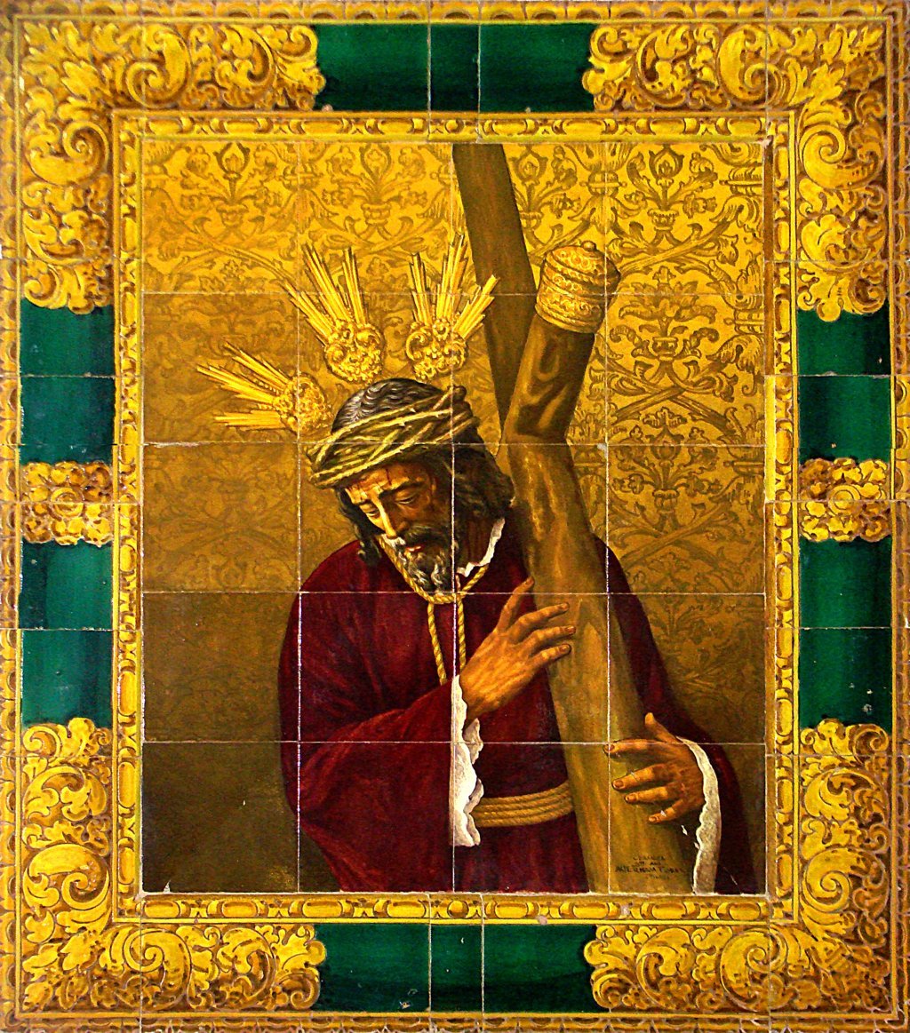 04796. Retablo cerámico. Jesús de la Pasión. Sevilla.