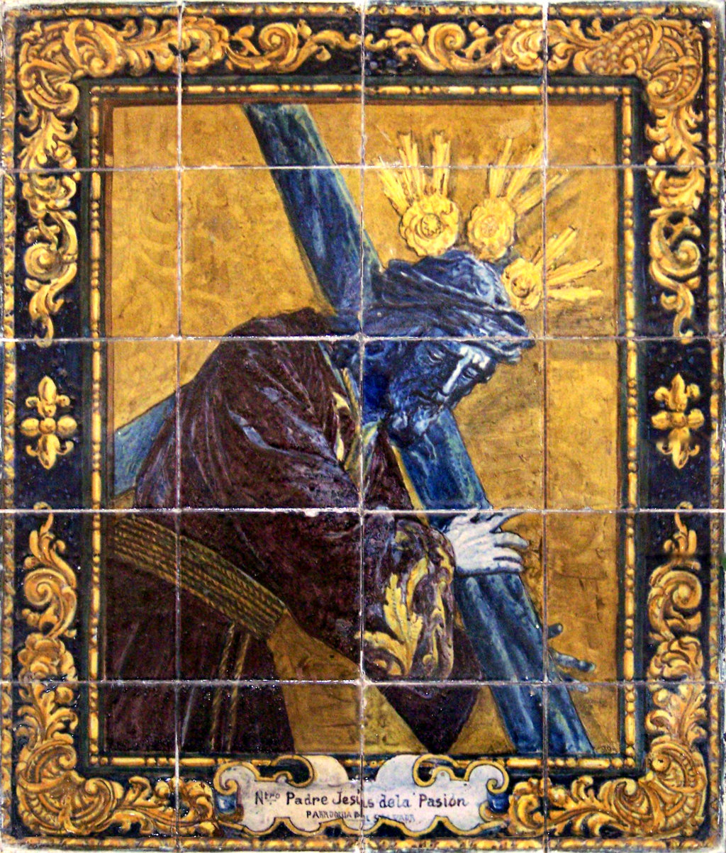 04814. Retablo cerámico. Jesús de la Pasión. Sevilla.