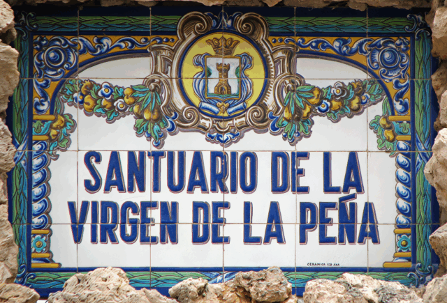 08481. Rótulo. Santuario de la Virgen de la Peña. Mijas. Málaga.